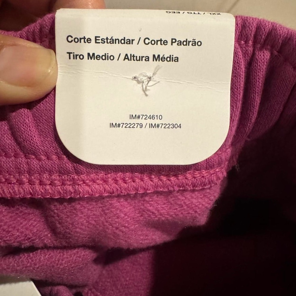 NWT Nike XXL Sportswear Club Fleece Women's Mid-Rise Joggers - Hot Fushsia - Picture 8 of 8